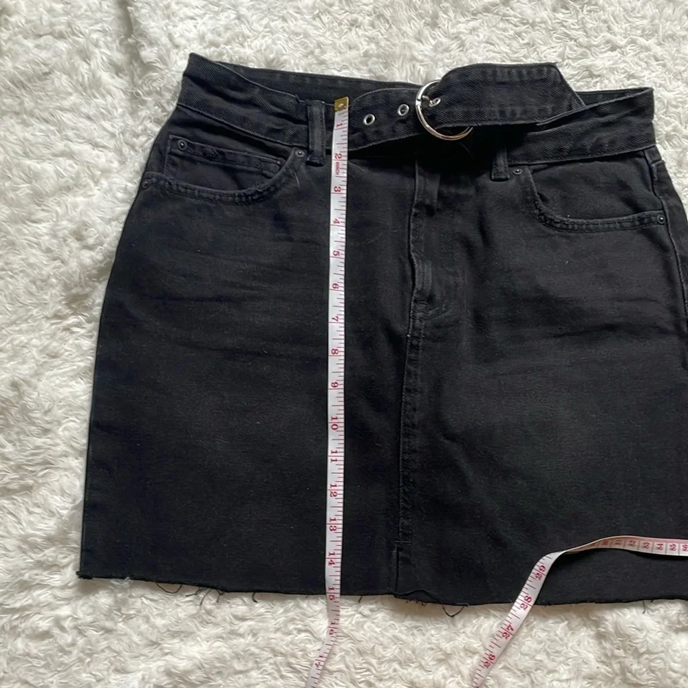 Allsaints Black Denim mini Skirt